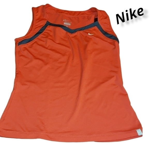 Nike Dry Fit Tank Med Red & Grey VGUC - Picture 1 of 9